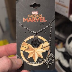Marvel Captain Marvel Star Pendant Necklace